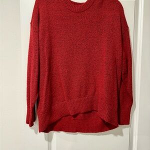 Old Navy Women's Cranberry Red Crew Neck Sweater